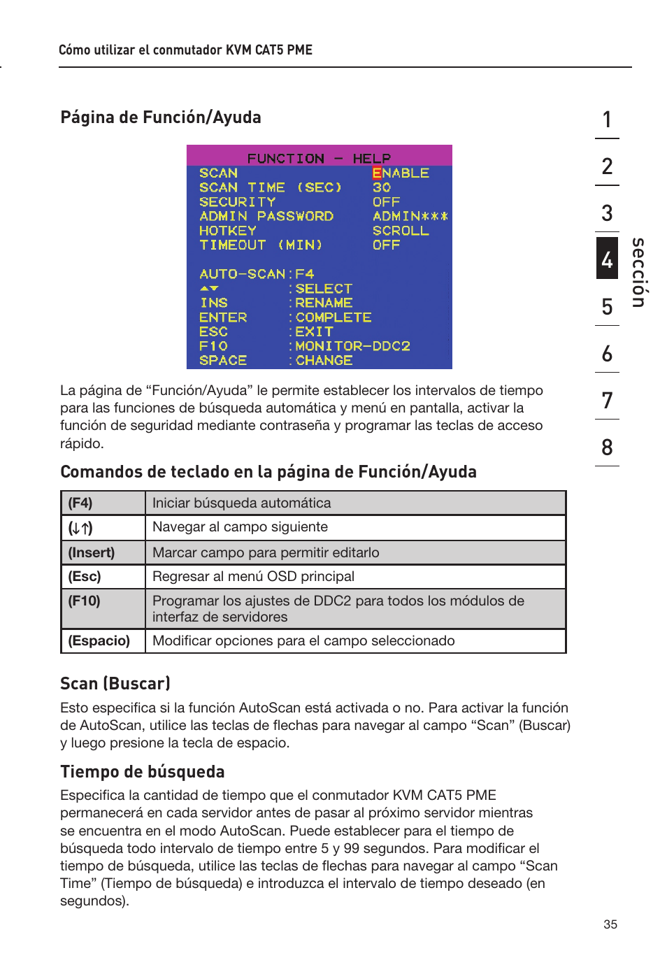 Sec ción | Belkin F1DP108AEA User Manual | Page 242 / 306