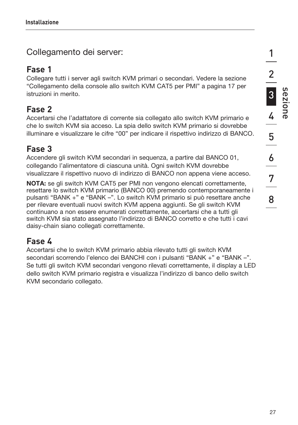 Sezione | Belkin F1DP108AEA User Manual | Page 285 / 306