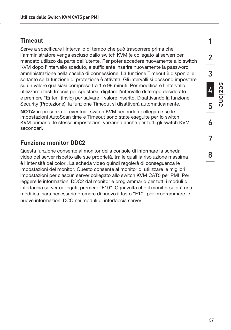 Sezione | Belkin F1DP108AEA User Manual | Page 295 / 306