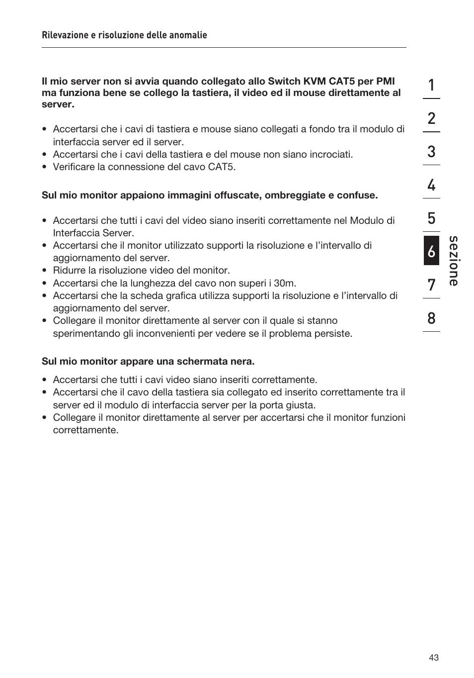 Sezione | Belkin F1DP108AEA User Manual | Page 301 / 306