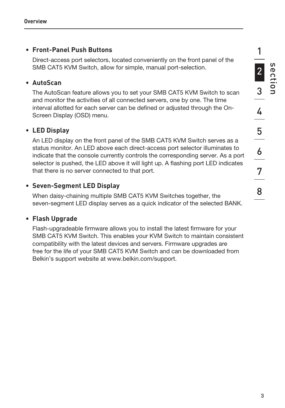 Se ct io n | Belkin F1DP108AEA User Manual | Page 6 / 306