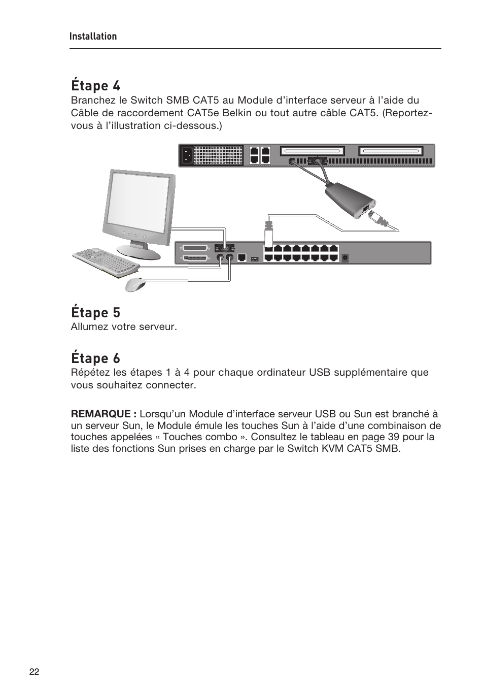 Étape 4, Étape 5, Étape 6 | Belkin F1DP108AEA User Manual | Page 76 / 306