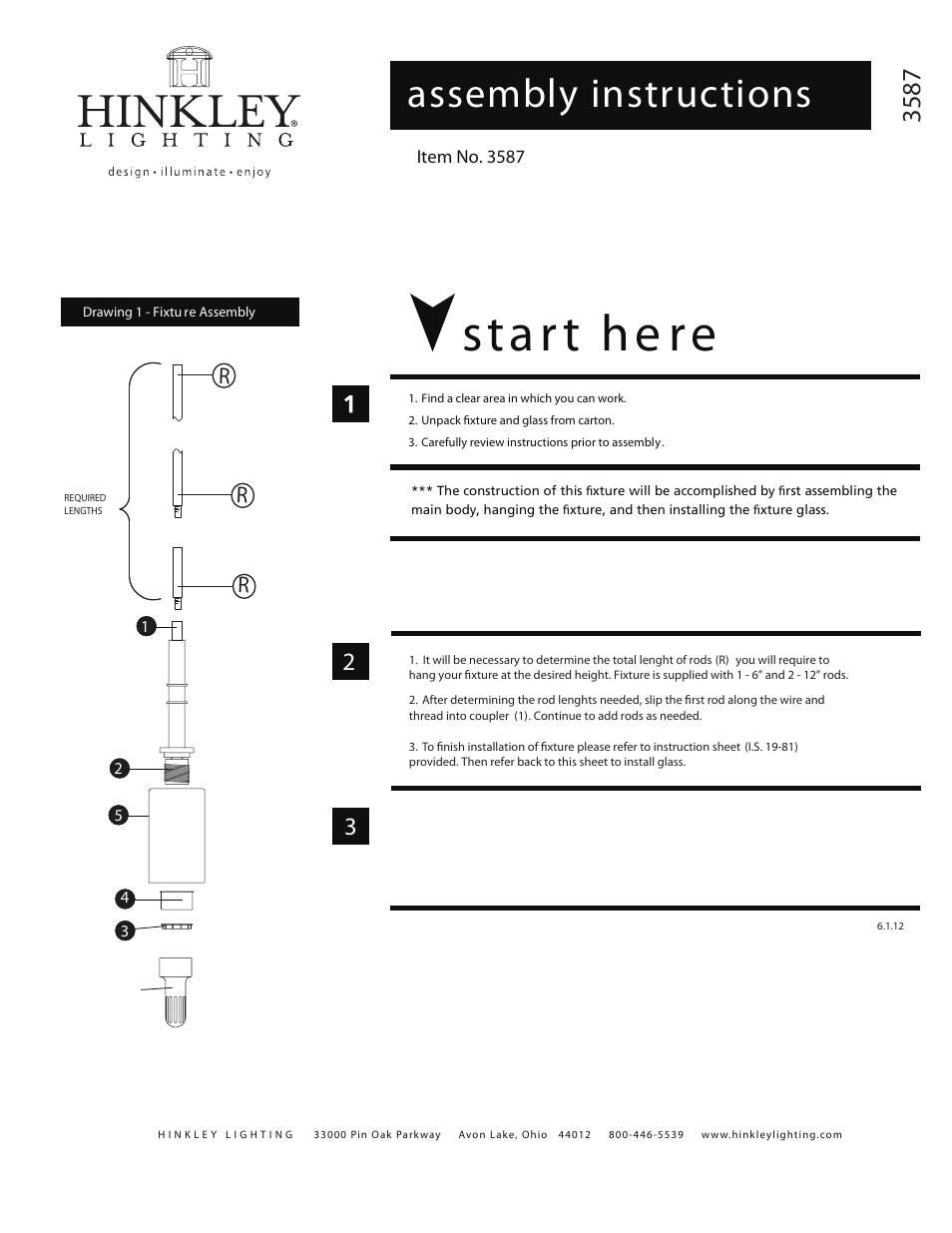 Hinkley Lighting MARGEAUX 3587VS User Manual | 2 pages