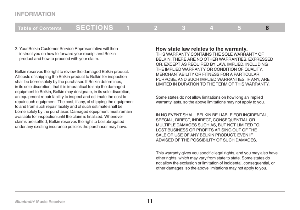 Belkin Bluetooth Music Receiver F8Z492 8820tt00264 User Manual | Page 13 / 14