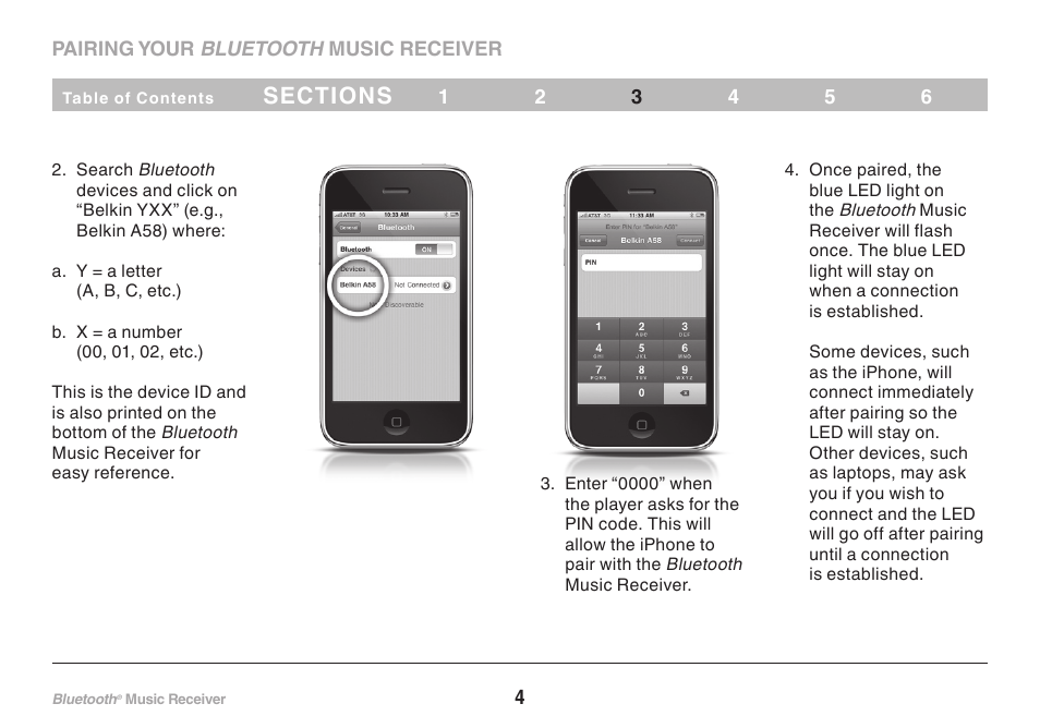 Belkin Bluetooth Music Receiver F8Z492 8820tt00264 User Manual | Page 6 / 14