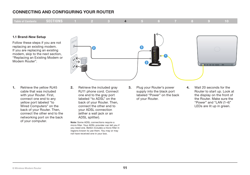 Belkin G Wireless Modem Router PM01218ea F5D7634-4 User Manual | Page 13 / 93