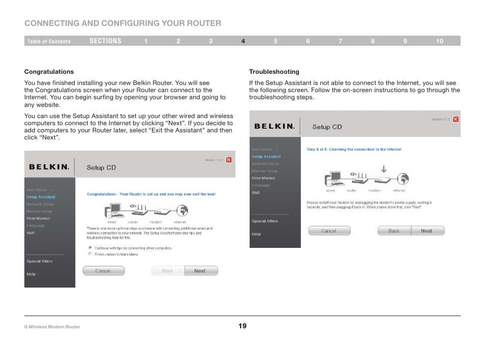 Belkin G Wireless Modem Router PM01218ea F5D7634-4 User Manual | Page 21 / 93