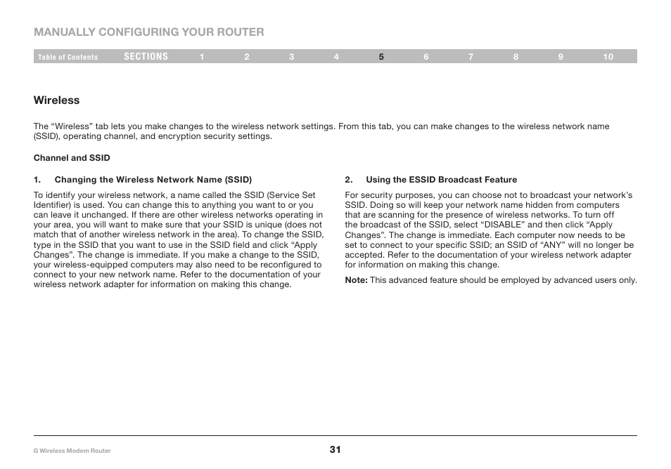 Belkin G Wireless Modem Router PM01218ea F5D7634-4 User Manual | Page 33 / 93