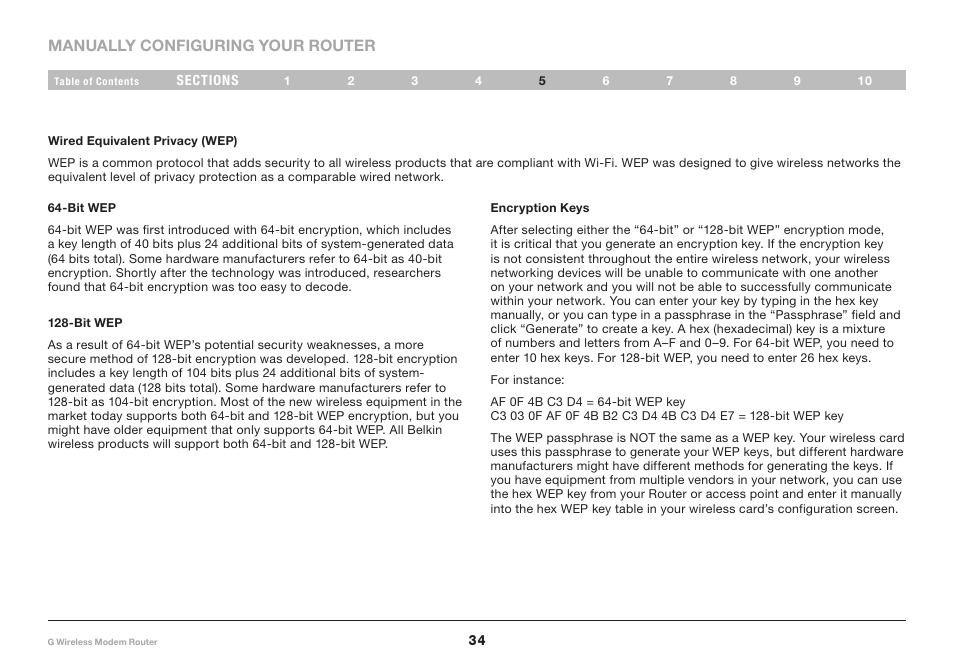 Belkin G Wireless Modem Router PM01218ea F5D7634-4 User Manual | Page 36 / 93