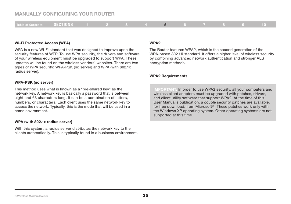 Belkin G Wireless Modem Router PM01218ea F5D7634-4 User Manual | Page 37 / 93