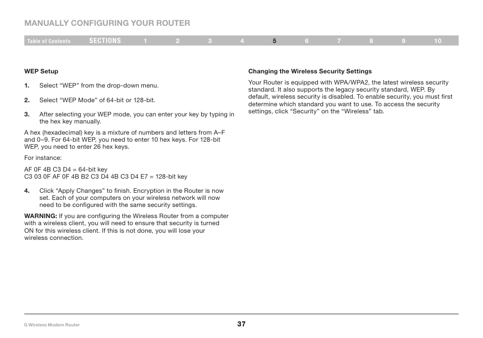 Belkin G Wireless Modem Router PM01218ea F5D7634-4 User Manual | Page 39 / 93