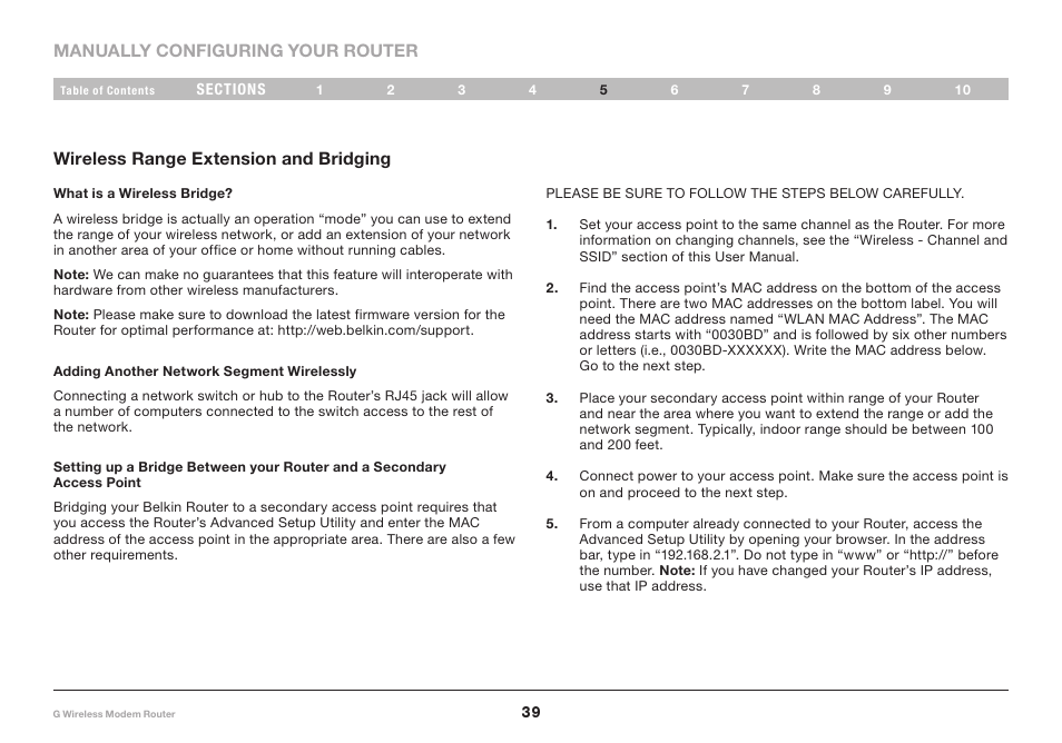 Belkin G Wireless Modem Router PM01218ea F5D7634-4 User Manual | Page 41 / 93