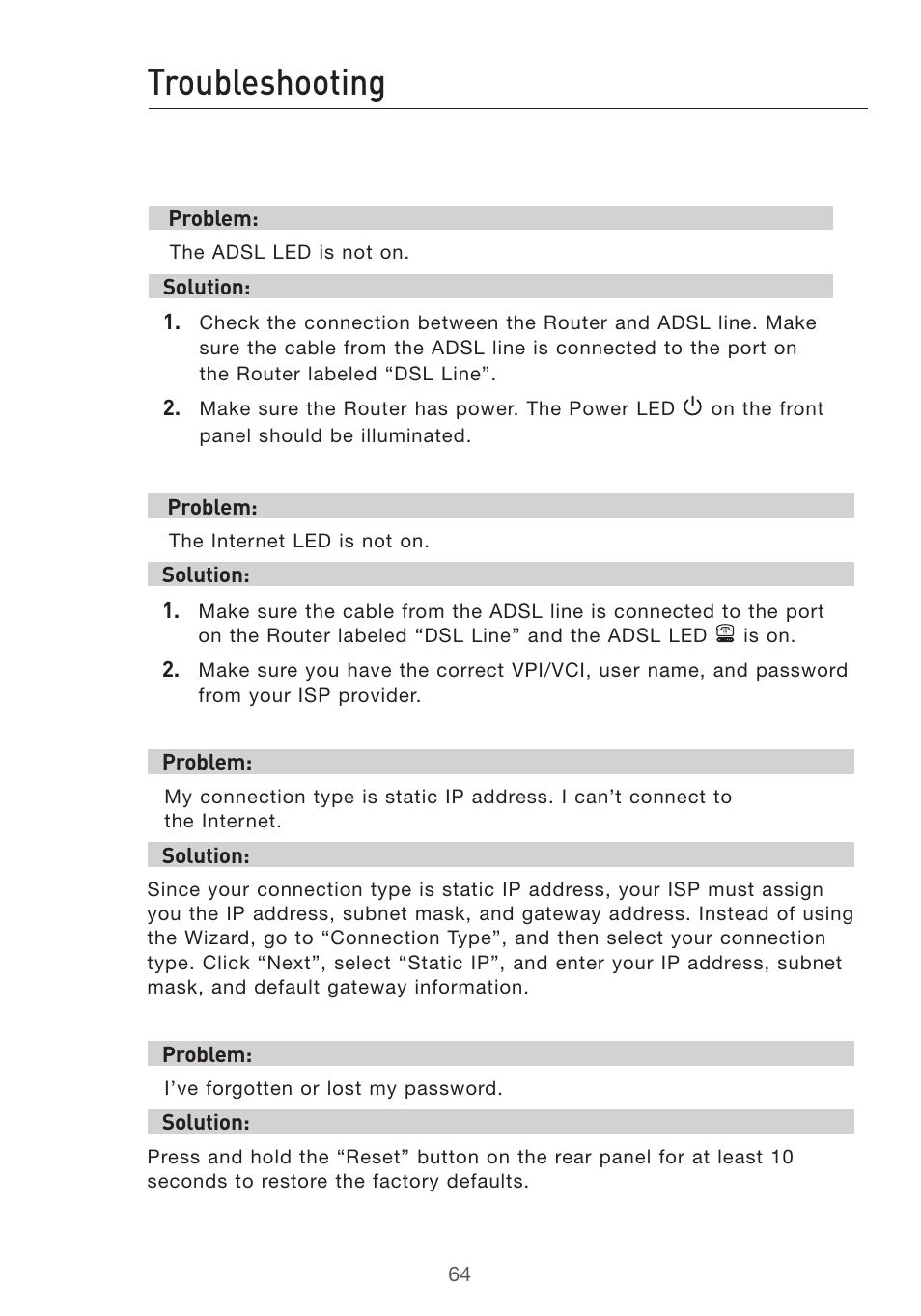 Troubleshooting | Belkin Pre-N User Manual | Page 66 / 92