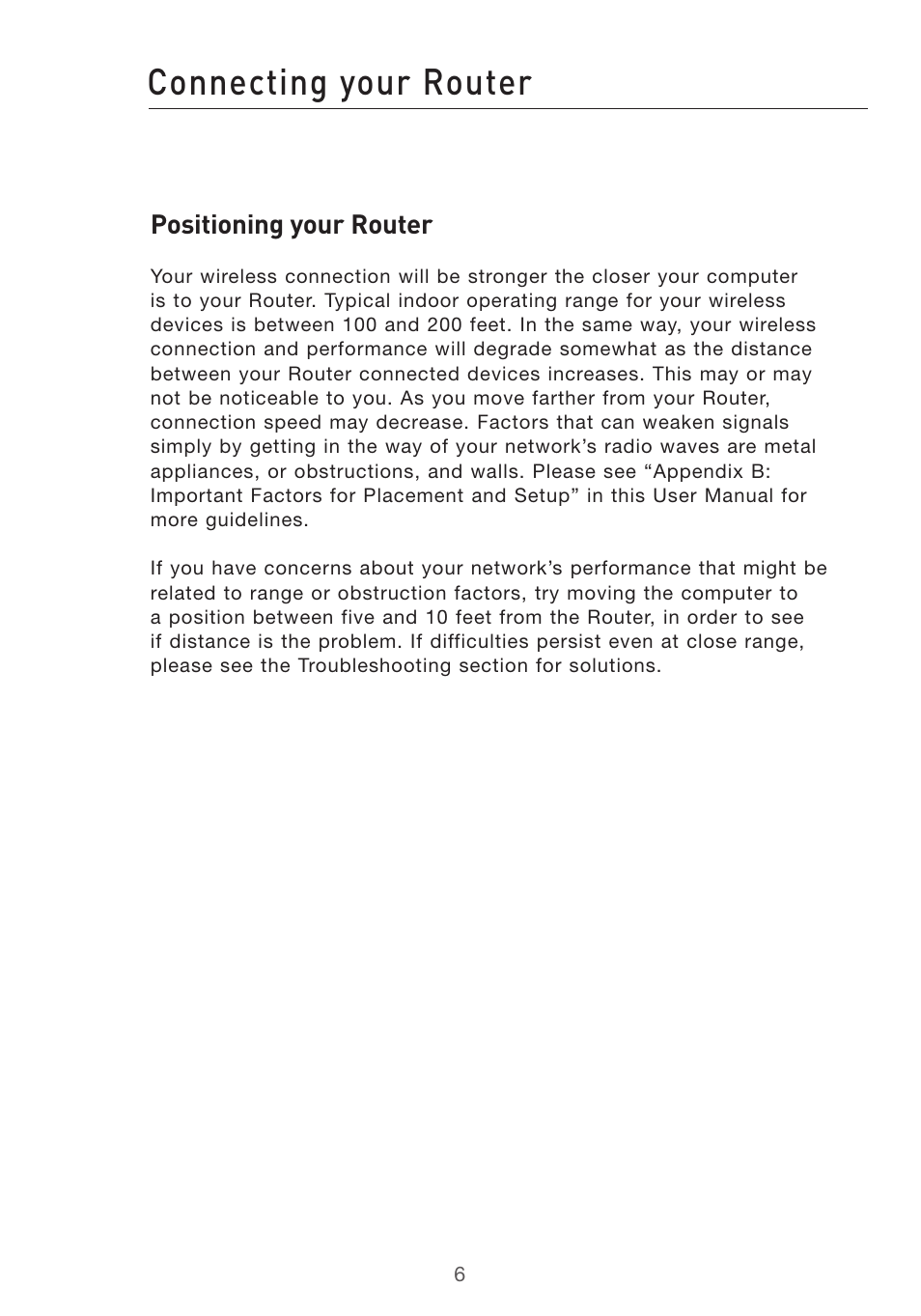 Connecting your router | Belkin Pre-N User Manual | Page 8 / 92