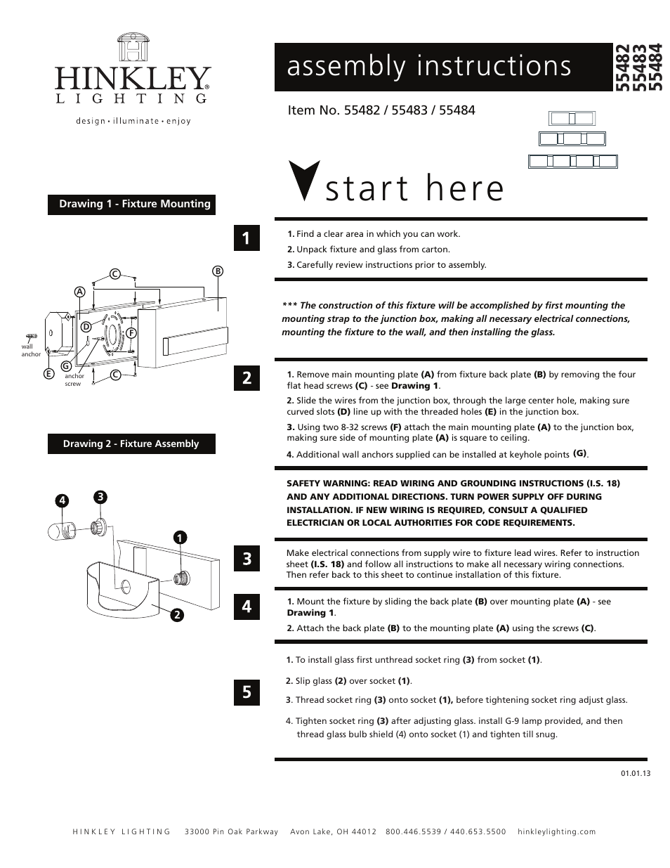 Hinkley Lighting DARIA 55484 User Manual | 1 page