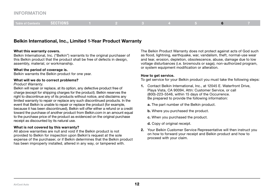 Belkin AirCast Audio 8820tt00529 F4U037 User Manual | Page 14 / 49