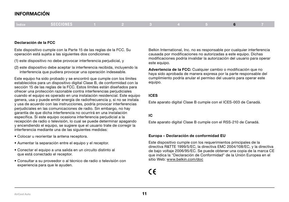 Belkin AirCast Audio 8820tt00529 F4U037 User Manual | Page 45 / 49
