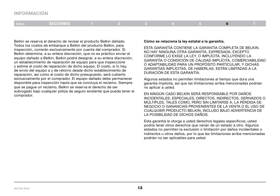 Belkin AirCast Audio 8820tt00529 F4U037 User Manual | Page 47 / 49