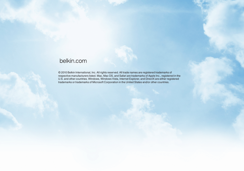 Belkin PLAY F7D4302AU User Manual | Page 39 / 39