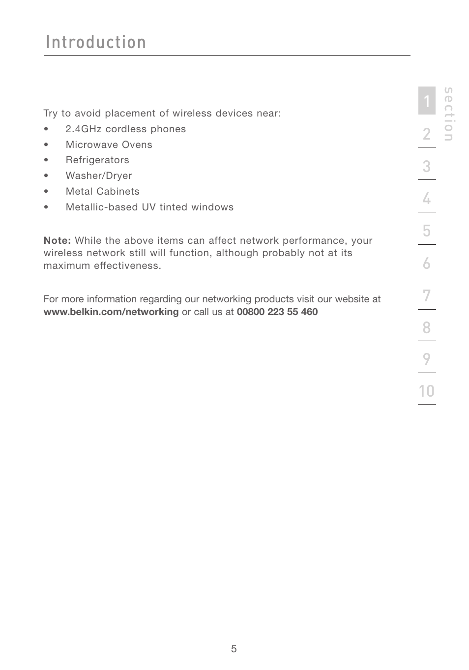 Introduction | Belkin P74393UK User Manual | Page 8 / 40