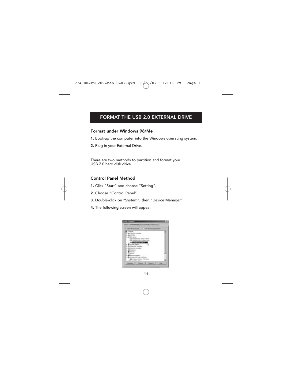 Belkin Hi-Speed USB 2.0 External Drive Enclosure F5U209 User Manual | Page 15 / 21