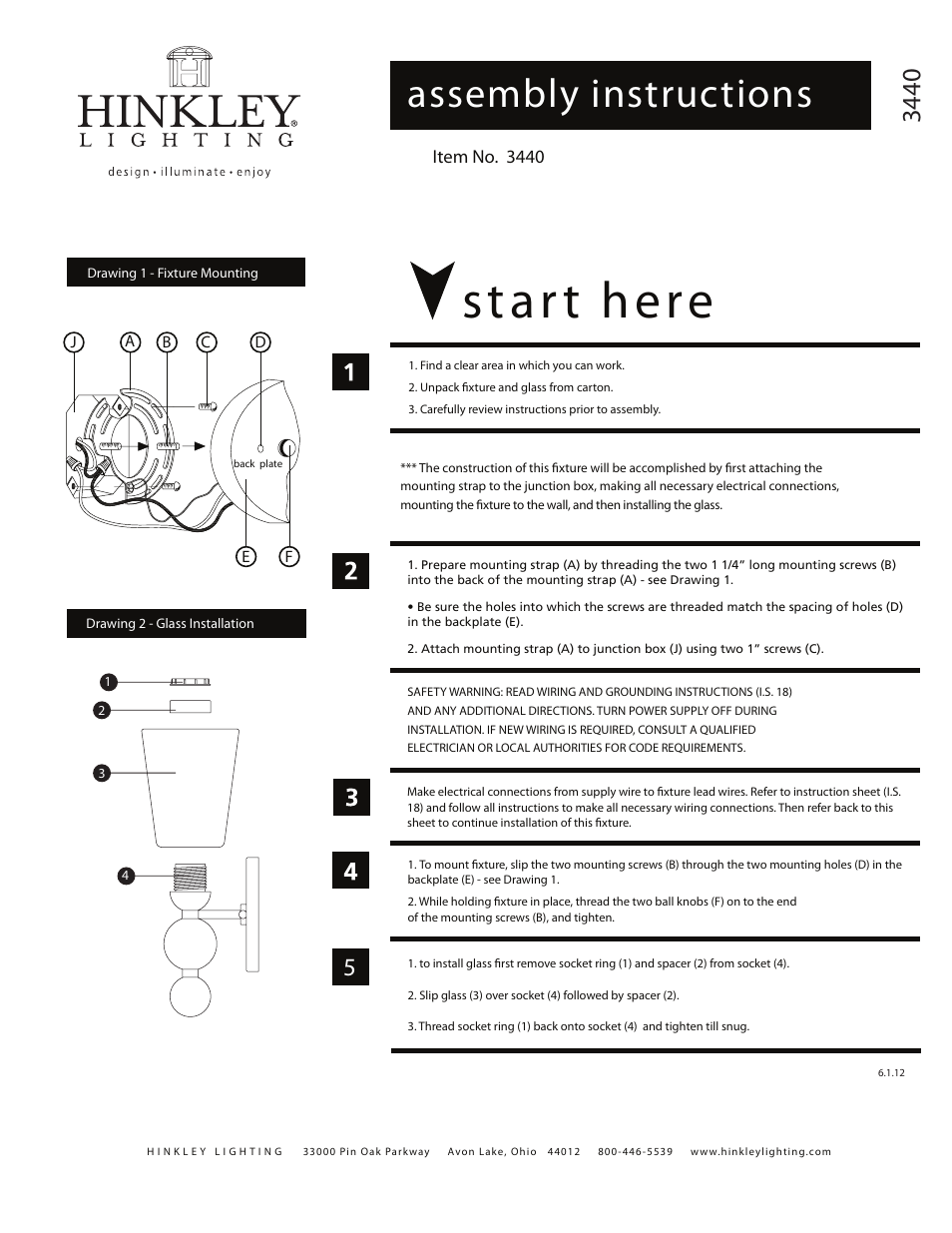 Hinkley Lighting ZELDA 3440PN User Manual | 1 page