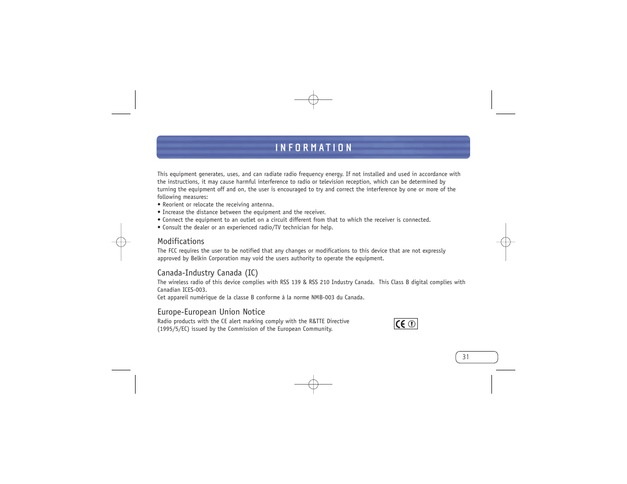 Belkin F8T006-PC User Manual | Page 32 / 35