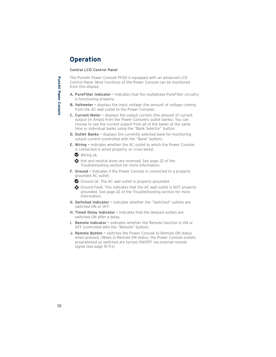 Operation | Belkin PUREFILTER PF60 User Manual | Page 20 / 28