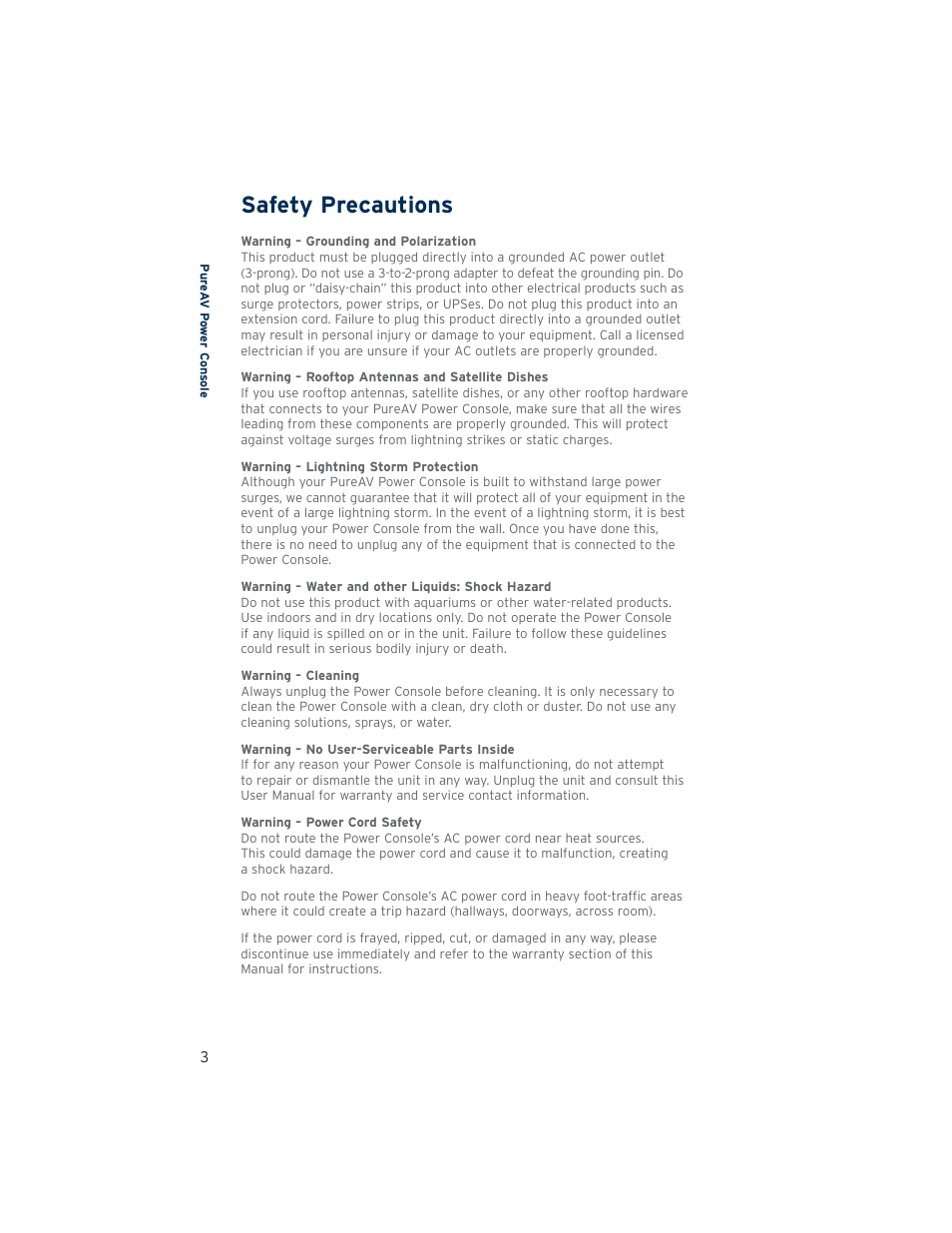 Safety precautions | Belkin PUREFILTER PF60 User Manual | Page 4 / 28