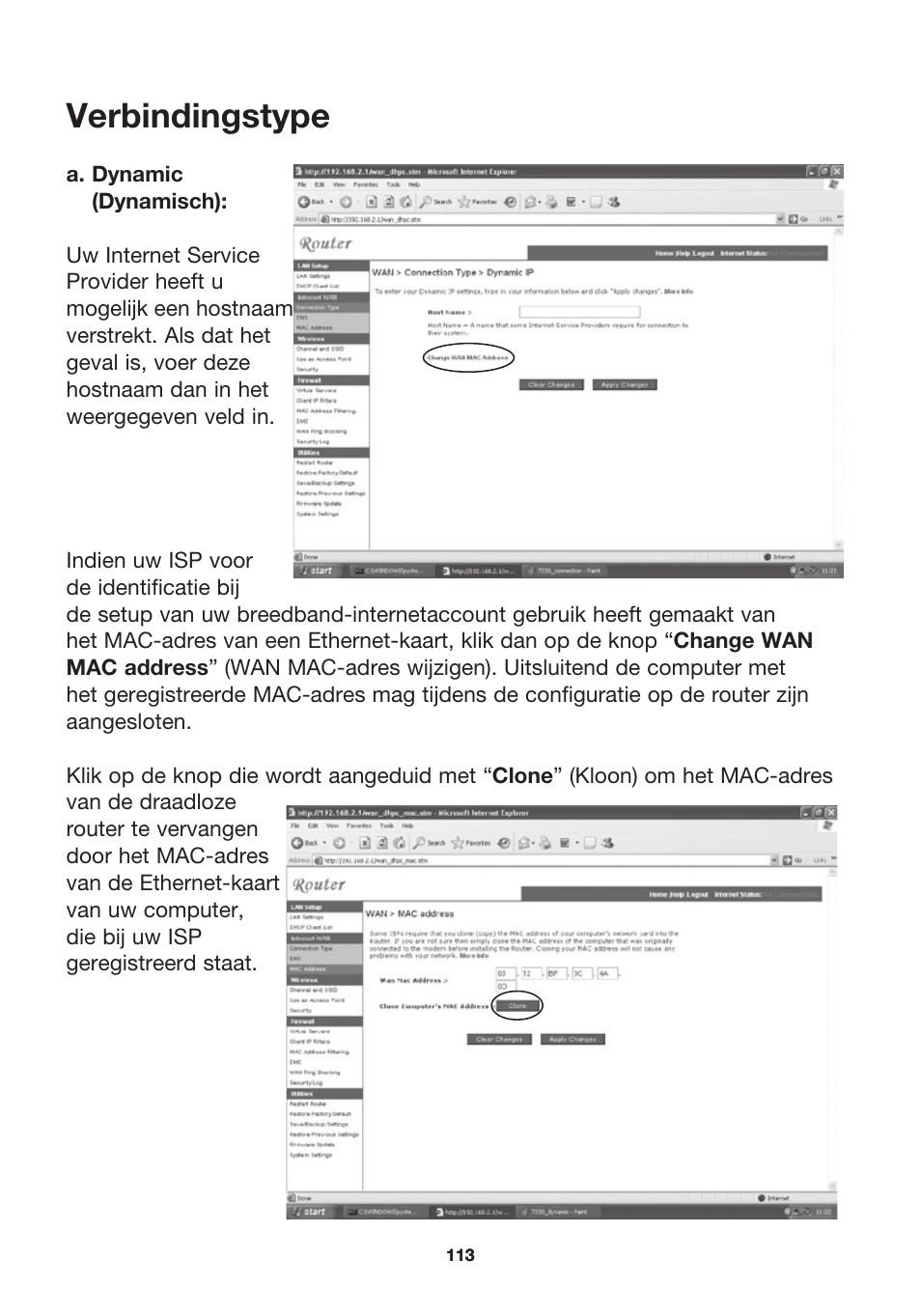 Verbindingstype | MicraDigital P74847ea-A User Manual | Page 117 / 182