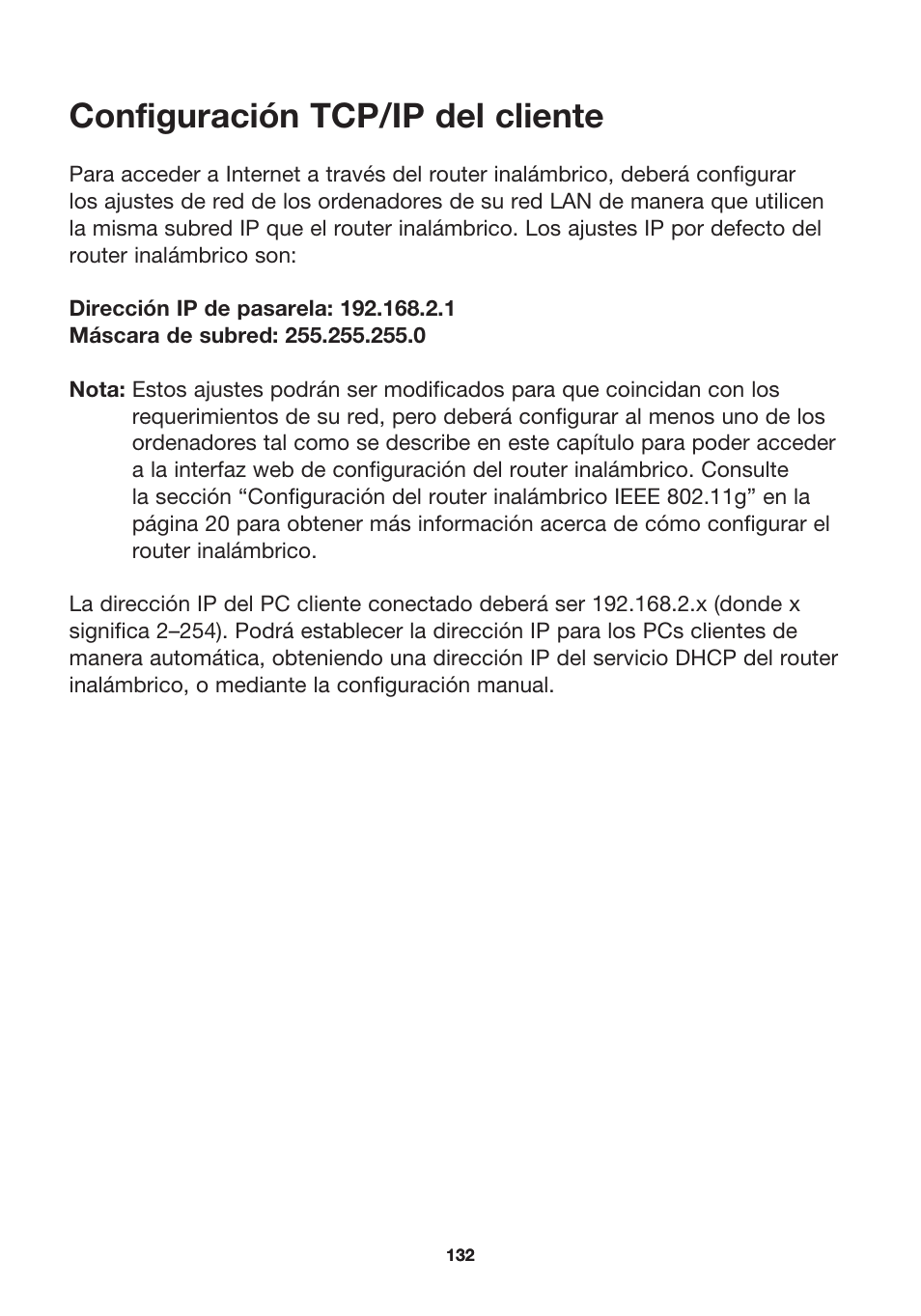 Configuración tcp/ip del cliente | MicraDigital P74847ea-A User Manual | Page 136 / 182