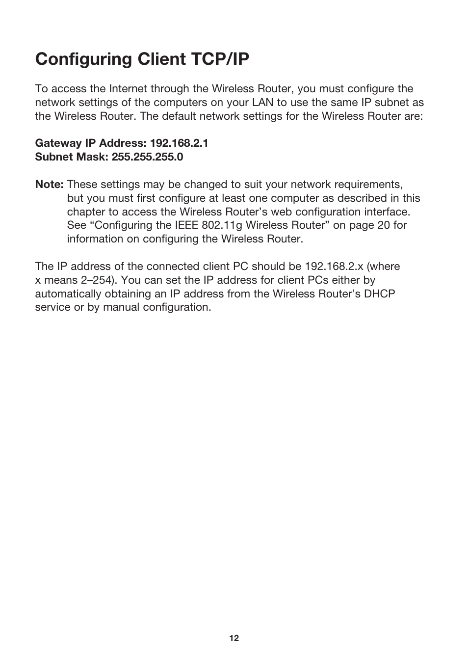 Configuring client tcp/ip | MicraDigital P74847ea-A User Manual | Page 16 / 182