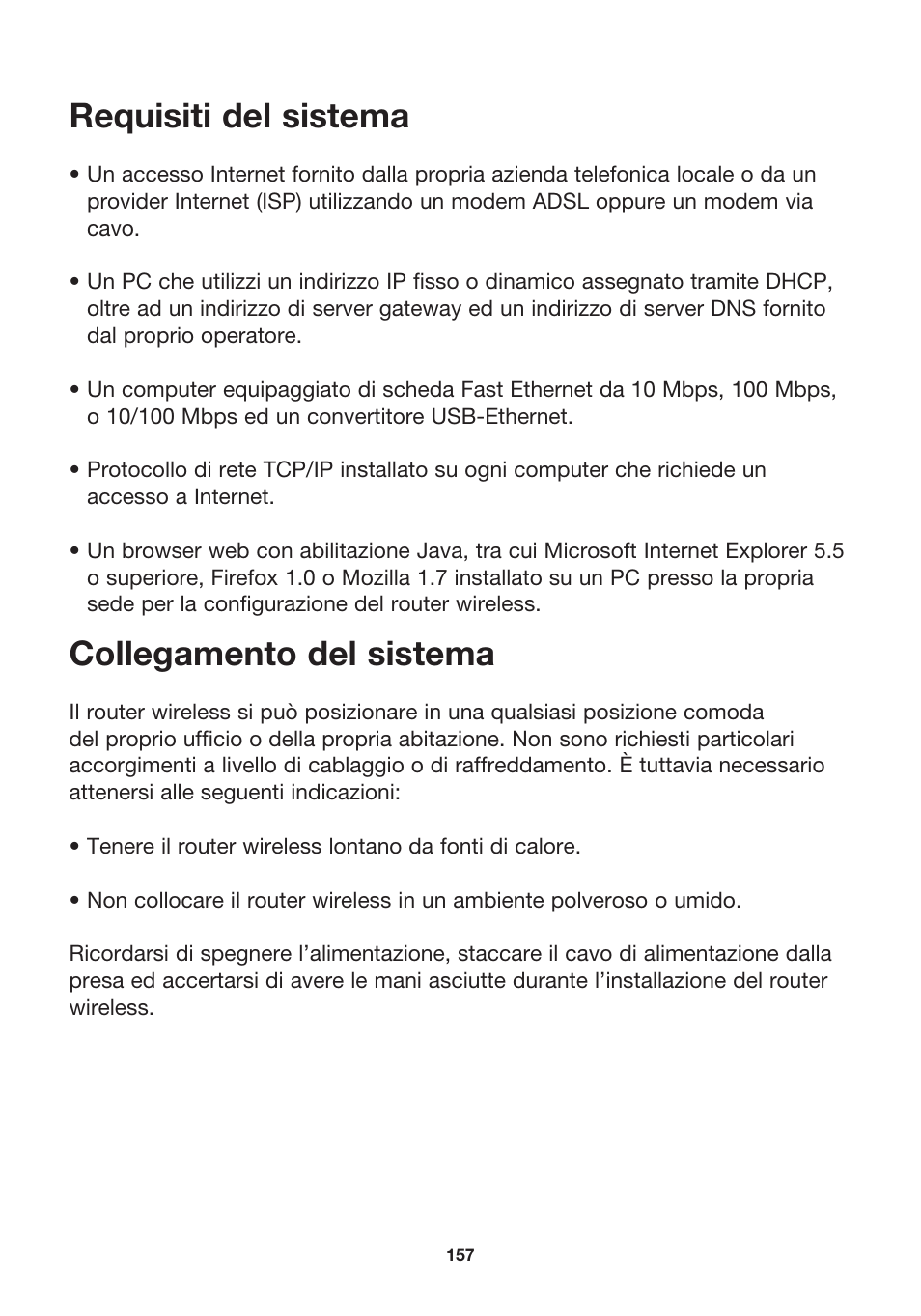 Requisiti del sistema, Collegamento del sistema | MicraDigital P74847ea-A User Manual | Page 161 / 182