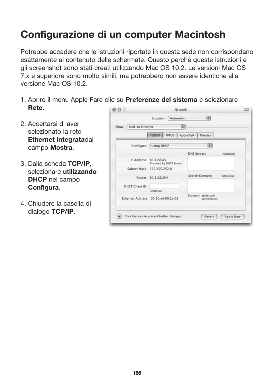 Configurazione di un computer macintosh | MicraDigital P74847ea-A User Manual | Page 170 / 182