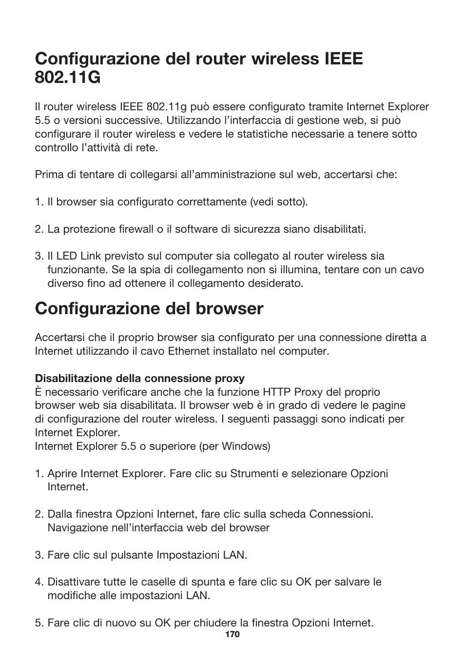 Configurazione del browser | MicraDigital P74847ea-A User Manual | Page 174 / 182