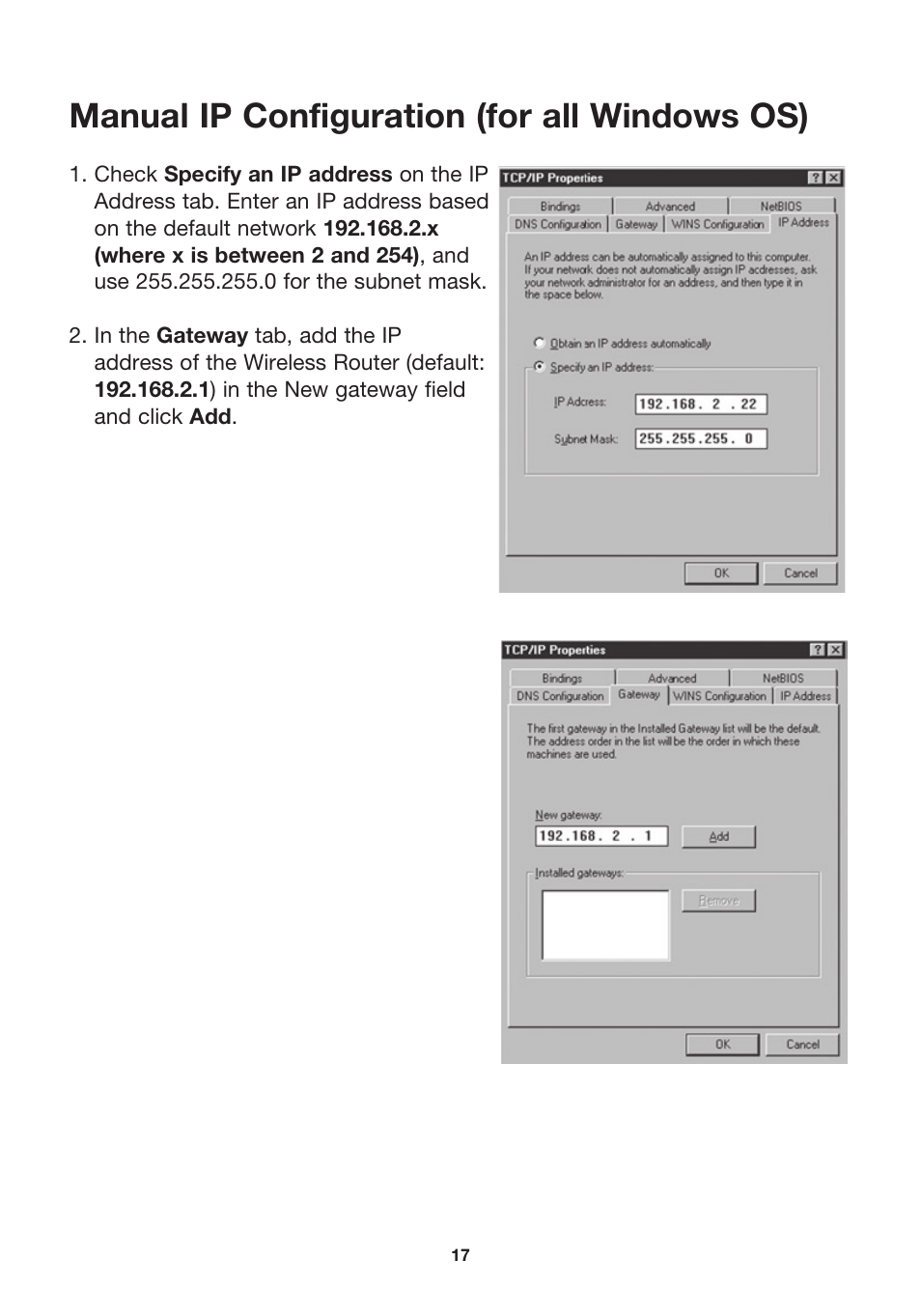 Manual ip configuration (for all windows os) | MicraDigital P74847ea-A User Manual | Page 21 / 182