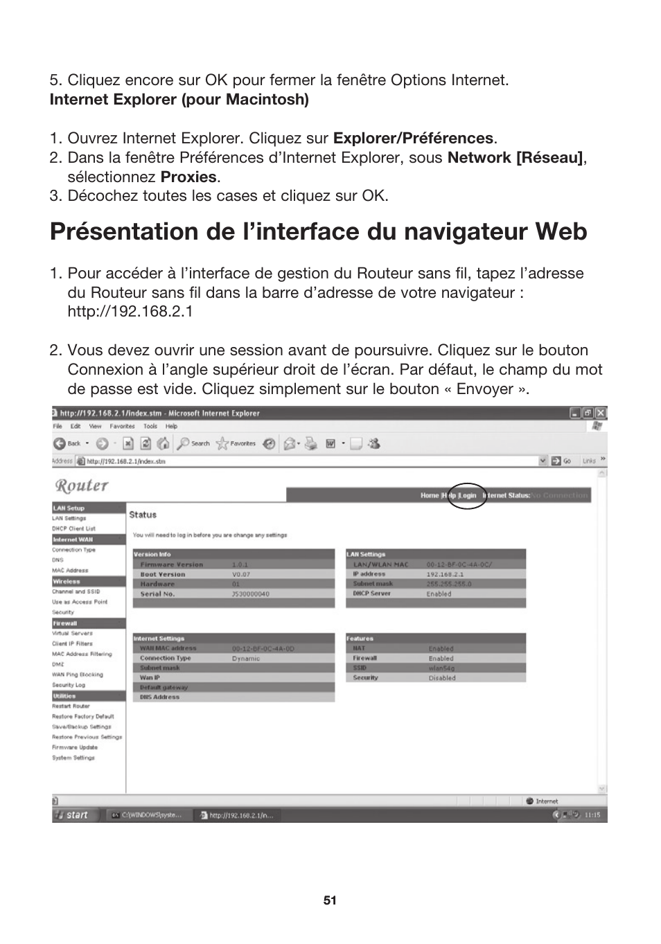 Présentation de l’interface du navigateur web | MicraDigital P74847ea-A User Manual | Page 55 / 182