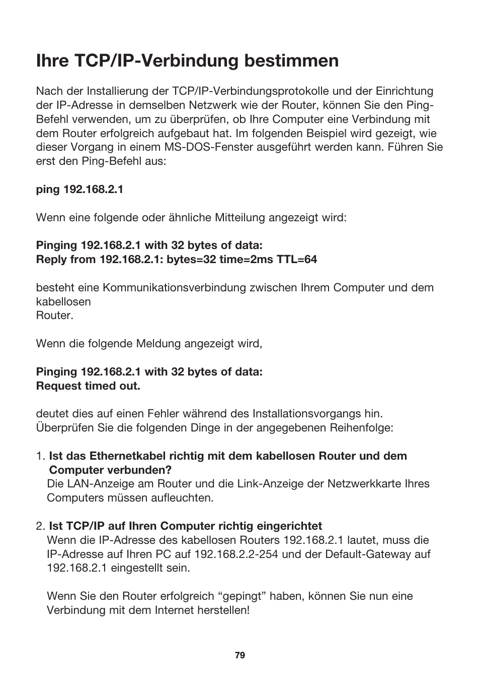 Ihre tcp/ip-verbindung bestimmen | MicraDigital P74847ea-A User Manual | Page 83 / 182