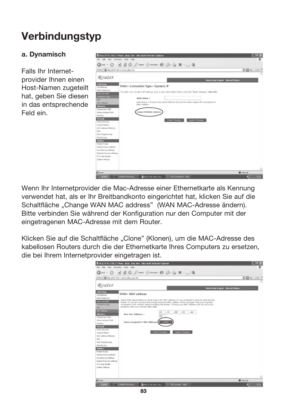 Verbindungstyp | MicraDigital P74847ea-A User Manual | Page 87 / 182