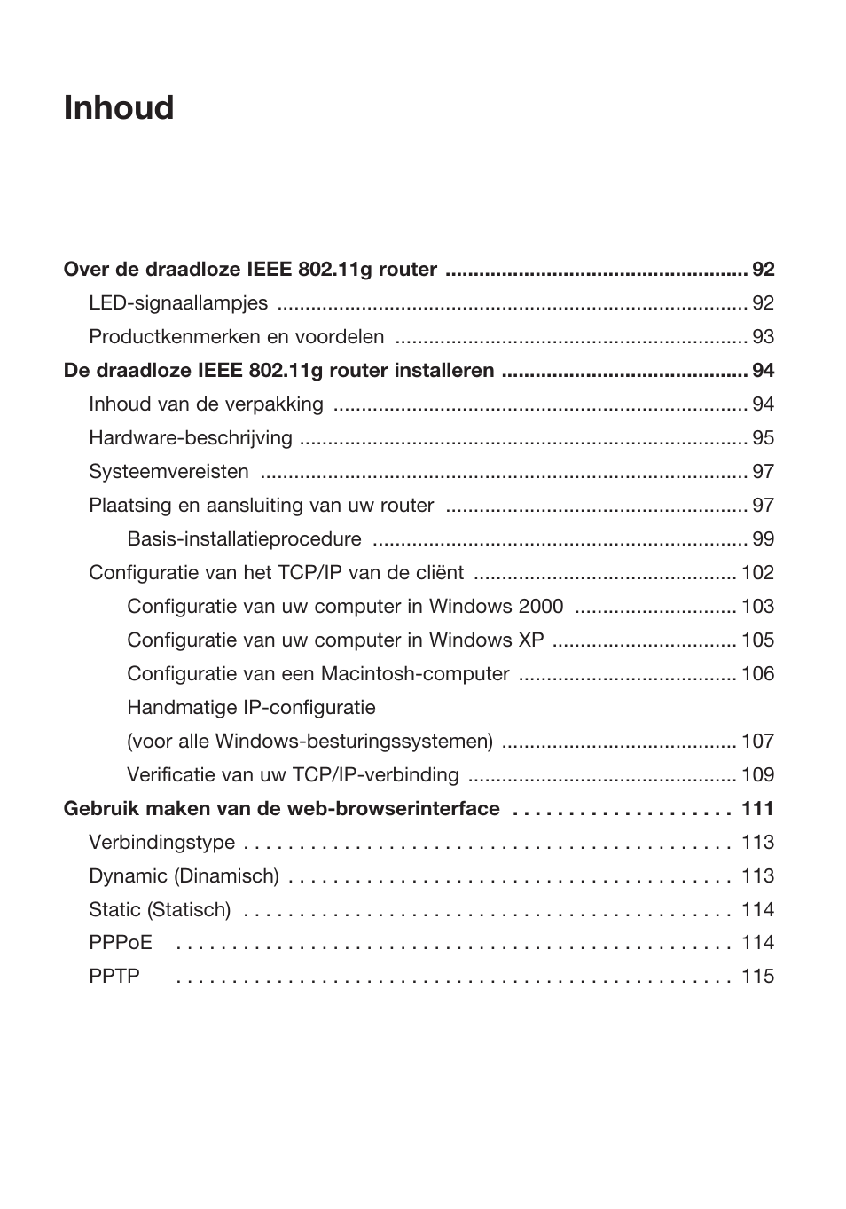 Inhoud | MicraDigital P74847ea-A User Manual | Page 95 / 182