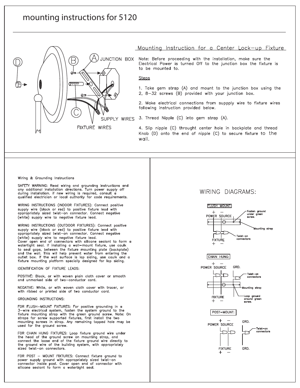 Hinkley Lighting VIRGINIAN 5120PB User Manual | 2 pages