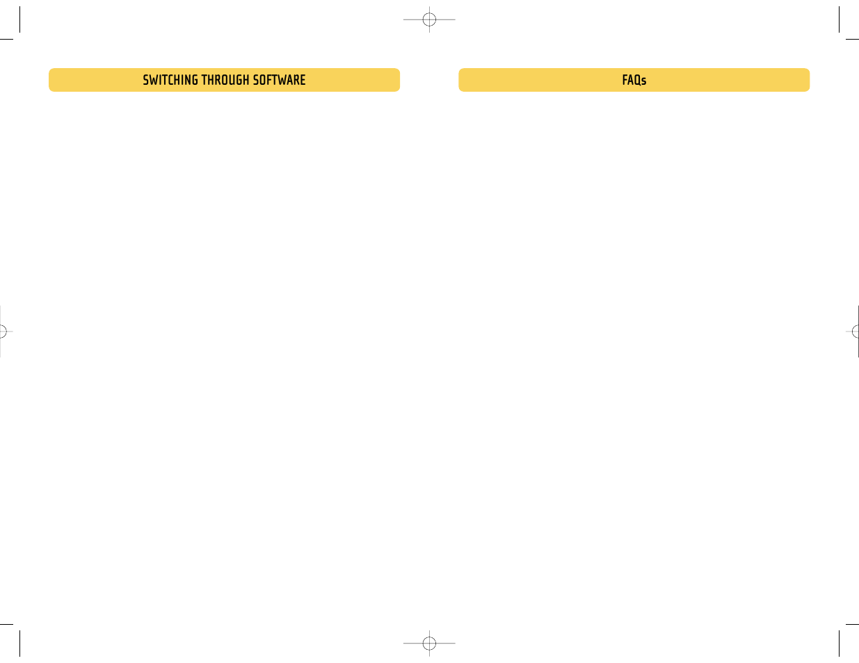 Faqs, Switching through software | Belkin F1U400 User Manual | Page 11 / 12
