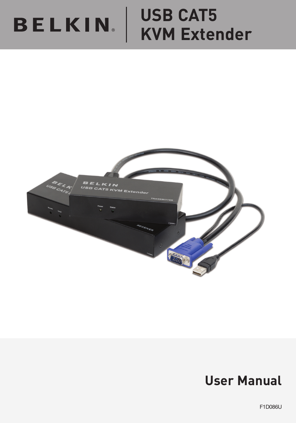 Usb cat5 kvm extender | Belkin USB CAT5 KVM Extender P75472-A User Manual | Page 2 / 20