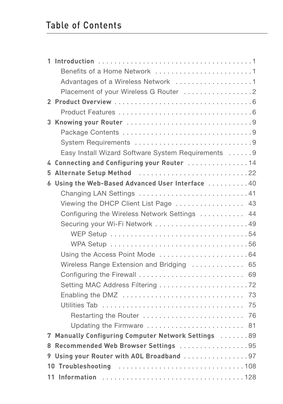 Belkin F5D7231-4 User Manual | Page 2 / 133