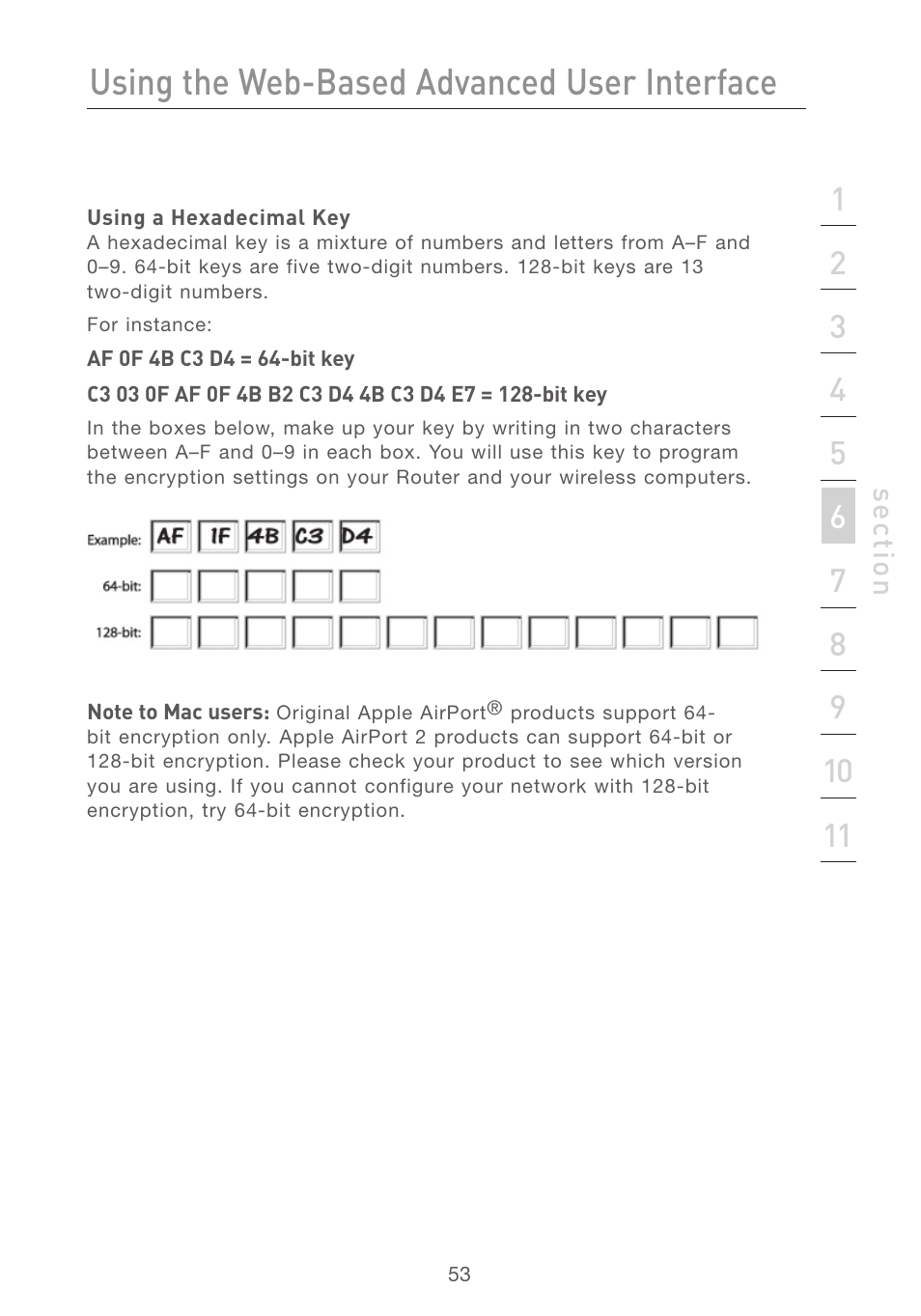 Using the web-based advanced user interface | Belkin F5D7231-4 User Manual | Page 55 / 133