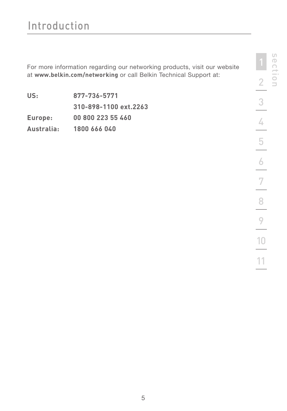 Introduction | Belkin F5D7231-4 User Manual | Page 7 / 133
