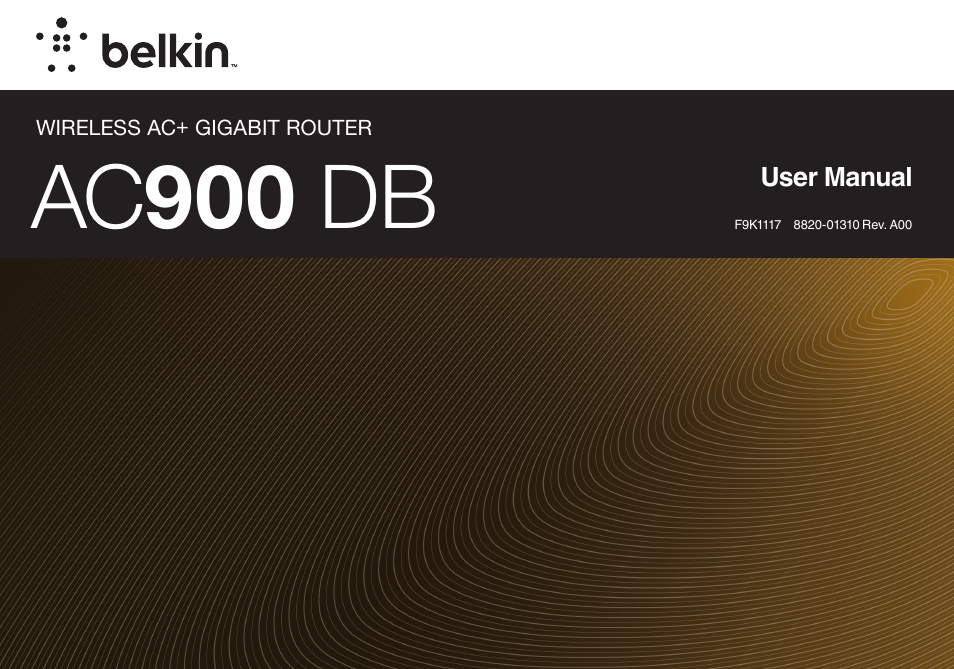 Belkin WIRELESS AC+ GIGABIT ROUTER AC900 DB User Manual | 59 pages