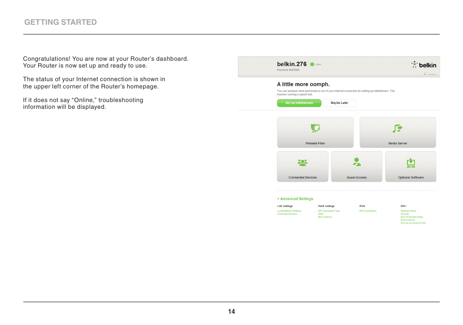 Belkin WIRELESS AC+ GIGABIT ROUTER AC900 DB User Manual | Page 16 / 59