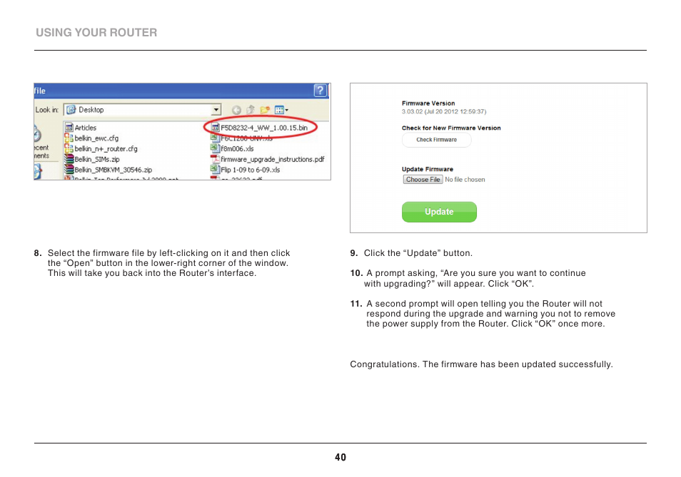 Belkin WIRELESS AC+ GIGABIT ROUTER AC900 DB User Manual | Page 42 / 59