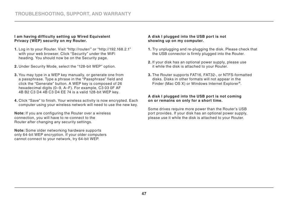 Belkin WIRELESS AC+ GIGABIT ROUTER AC900 DB User Manual | Page 49 / 59